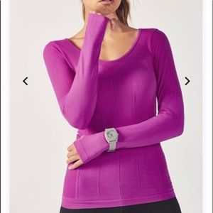 Fabletics Delta Orchid Seamless Long Sleeved Top
